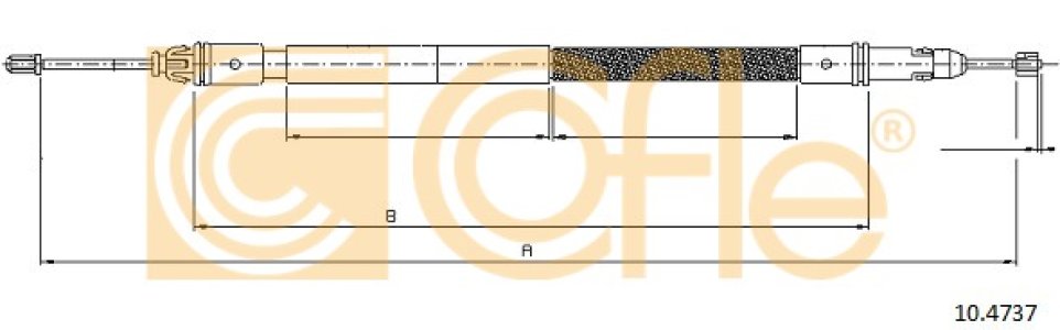 Linka hamulca COFLE 10.4737 1400203780