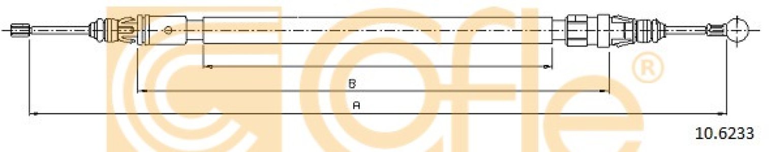 Linka hamulca COFLE 10.6233 474664