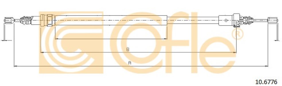 Linka hamulca COFLE 10.6776 7700422532