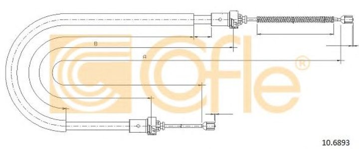 Linka hamulca COFLE 10.6893 8200745723