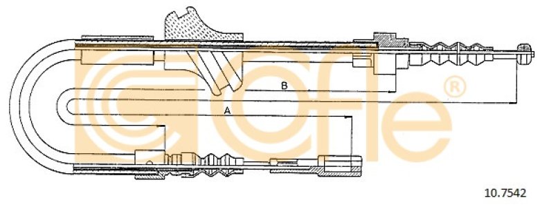 Linka hamulca COFLE 10.7542 893609722F