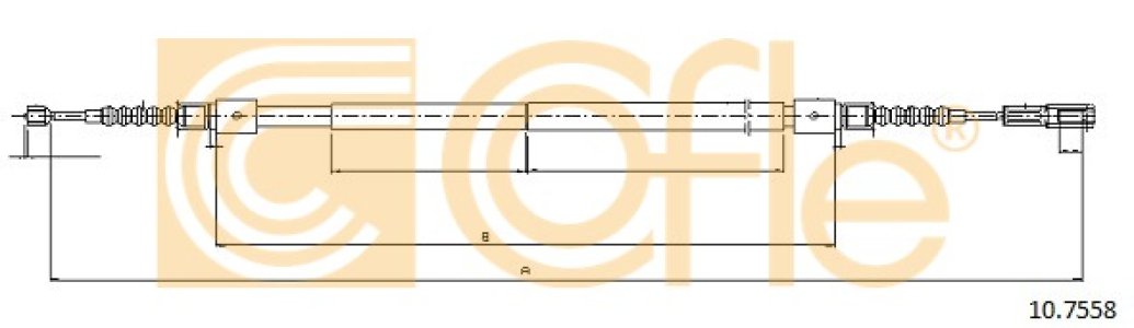 Linka hamulca COFLE 10.7558 4D0609721H