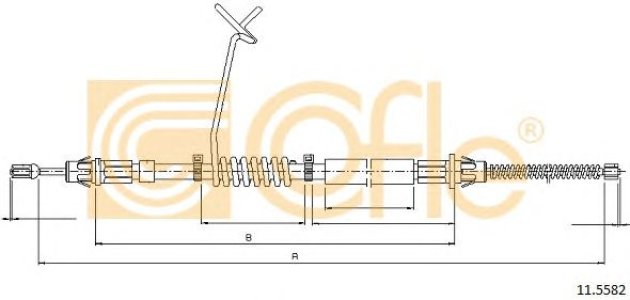 Linka hamulca COFLE 11.5582 4120677