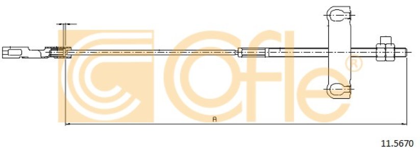 Linka hamulca COFLE 11.5670 4041992