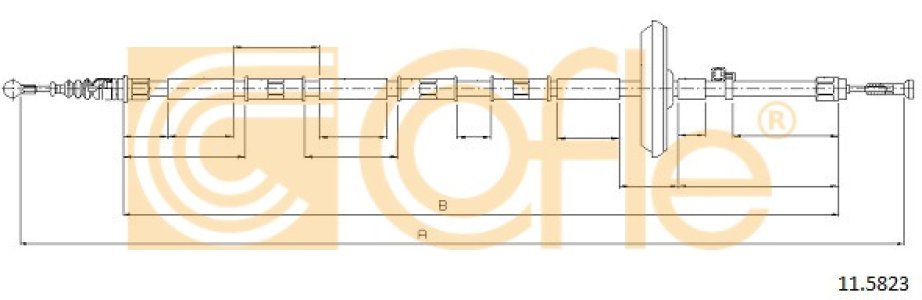 Linka hamulca COFLE 11.5823 522046