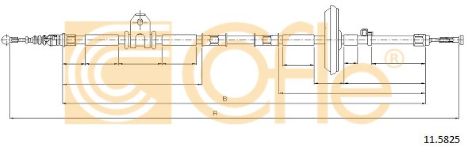 Linka hamulca COFLE 11.5825 522047