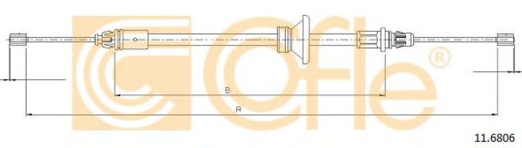 Linka hamulca COFLE 11.6806 8200008472