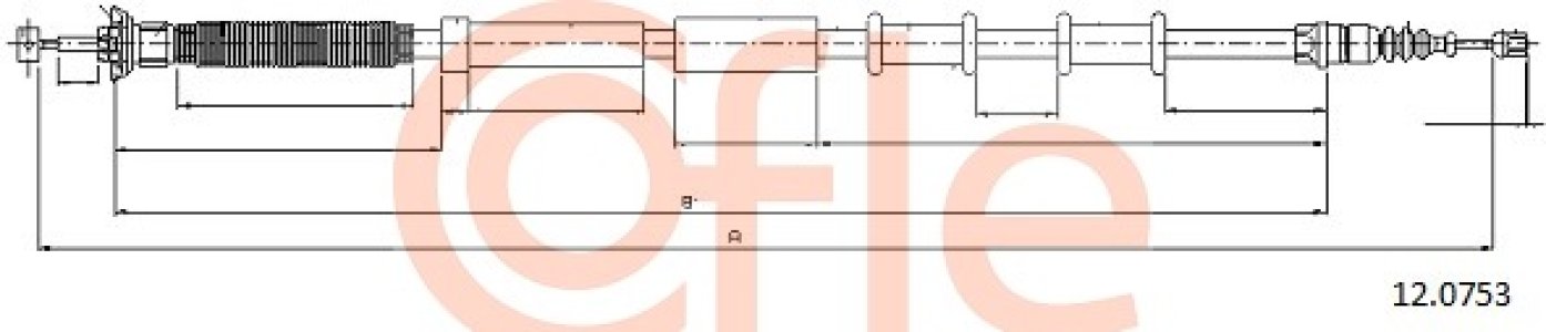 Linka hamulca COFLE 12.0753 51871599