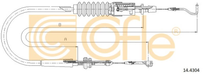 Linka gazu COFLE 14.4304 701721555K