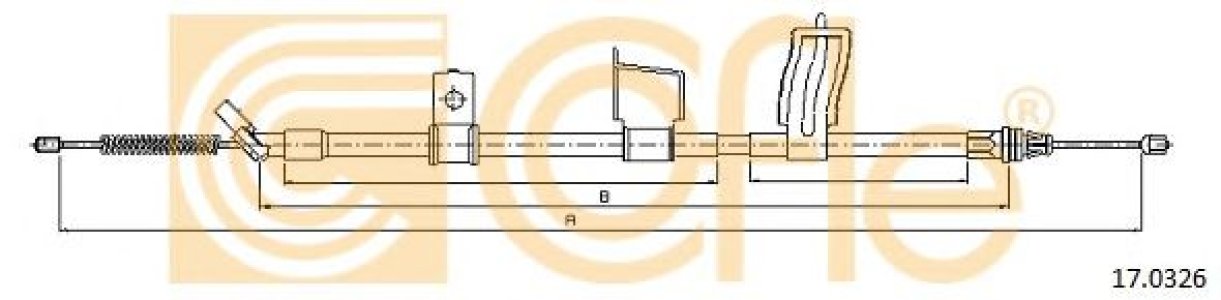 Linka hamulca COFLE 17.0326 36530JD00A