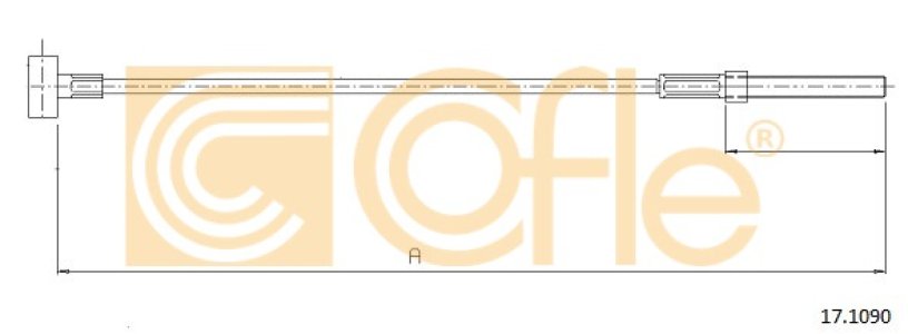 Linka hamulca COFLE 17.1090 4641012280
