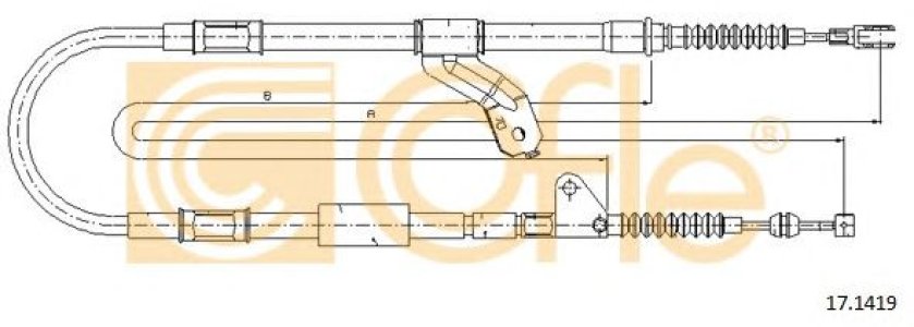 Linka hamulca COFLE 17.1419 4642020520