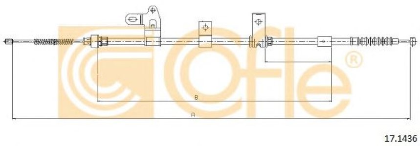 Linka hamulca COFLE 17.1436 4643012440