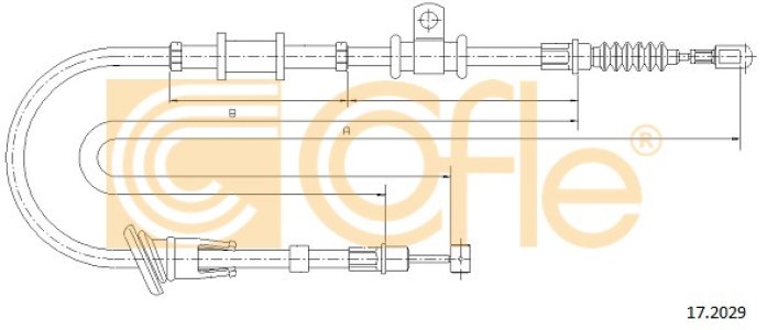 Linka hamulca COFLE 17.2029 M884535