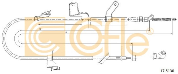 Linka hamulca COFLE 17.5130 4709863