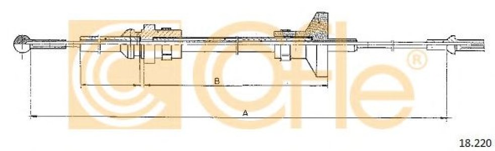 Linka sprzęgła COFLE 18.220 4511098
