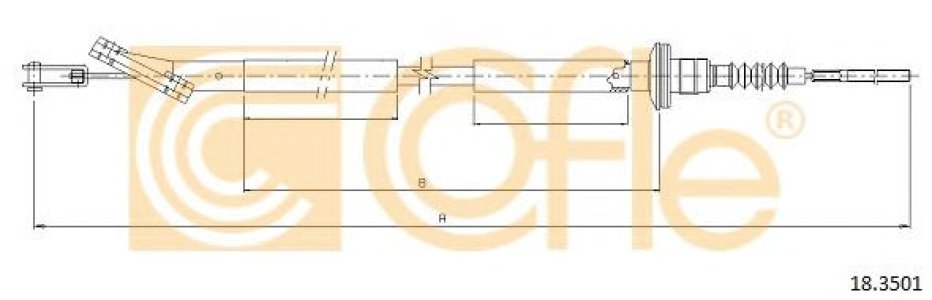 Linka sprzęgła COFLE 18.3501 96339736