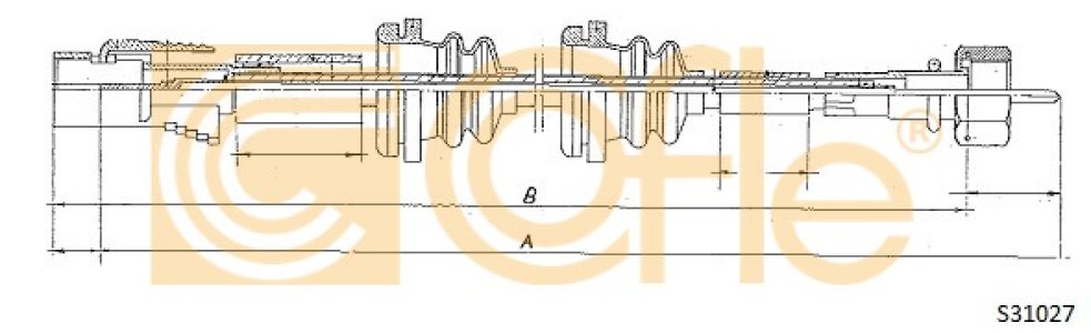 Linka prędkościomierza COFLE S31027 191957803H