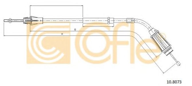 Linka hamulca COFLE 10.8073 30793327