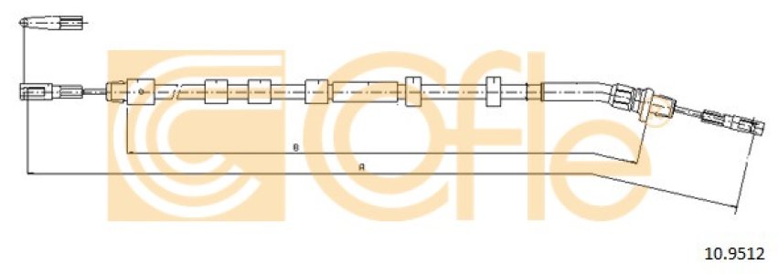 Linka hamulca COFLE 10.9512 1634200785