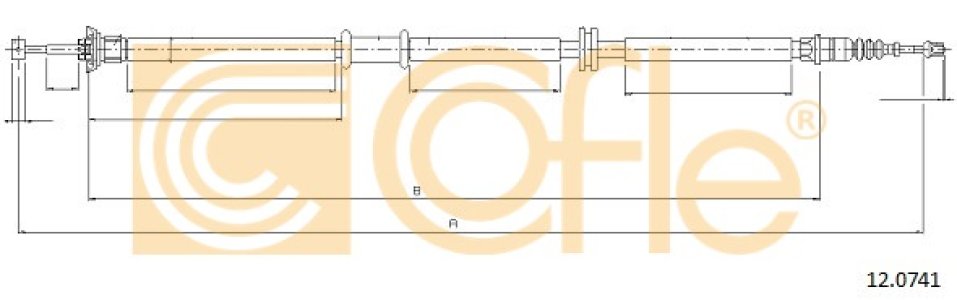 Linka hamulca COFLE 12.0741 51787025