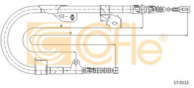 Linka hamulca COFLE 17.0113 365300M810