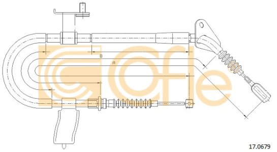 Linka hamulca COFLE 17.0679 BC1B44420A