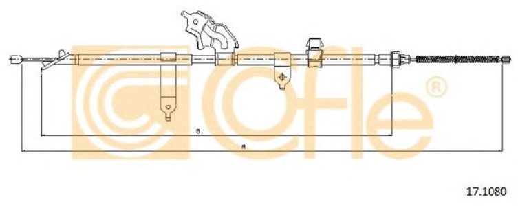 Linka hamulca COFLE 17.1080 464300D050