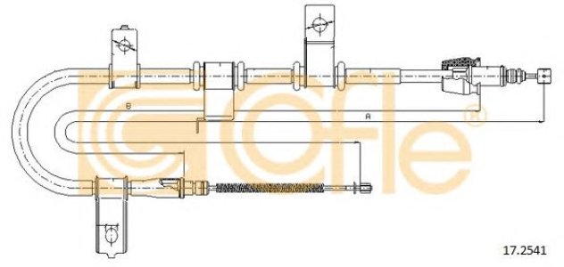 Linka hamulca COFLE 17.2541 597701C800