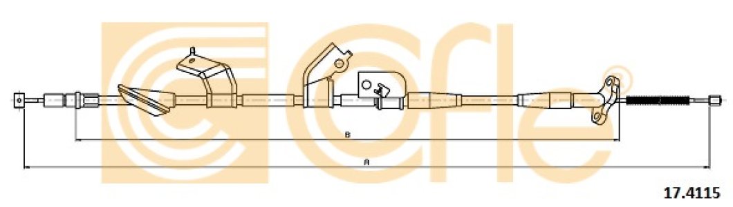 Linka hamulca COFLE 17.4115 47560S6AY03