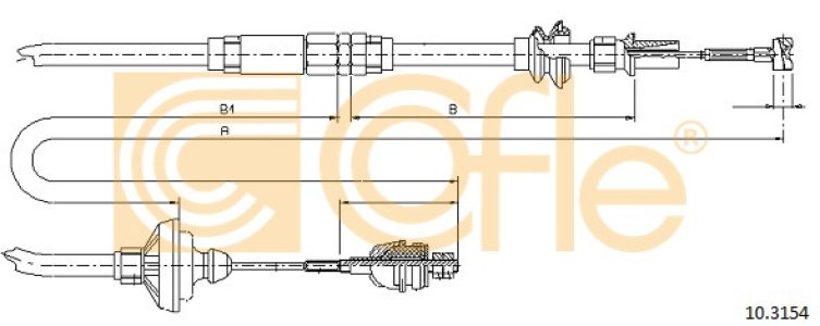 Linka sprzęgła COFLE 10.3154 19208E
