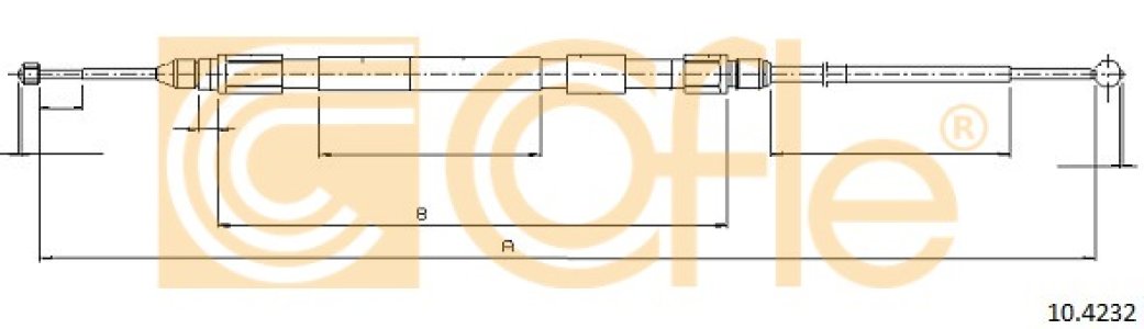Linka hamulca COFLE 10.4232 34406760444