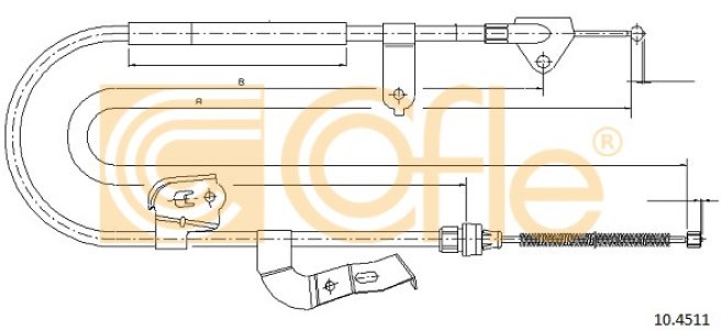 Linka hamulca COFLE 10.4511 4745Y3
