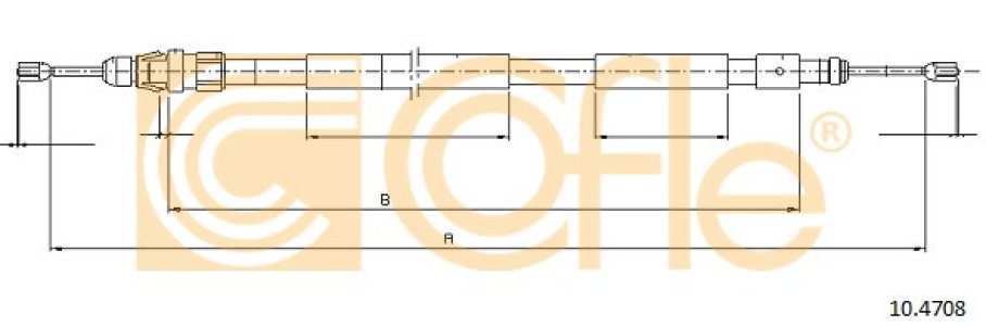 Linka hamulca COFLE 10.4708 4745X2