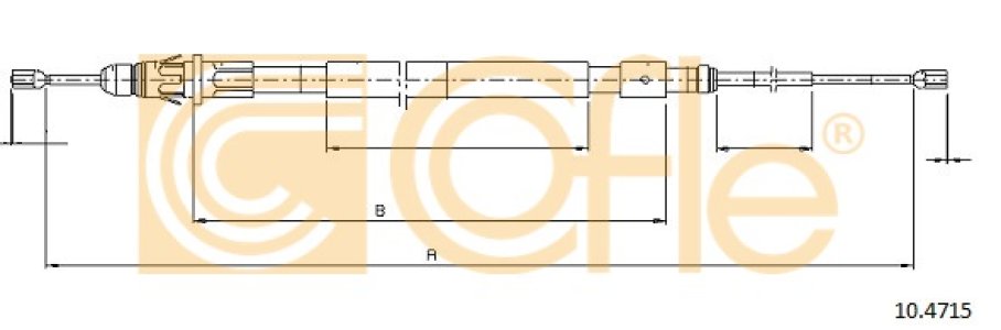 Linka hamulca COFLE 10.4715 4745V1