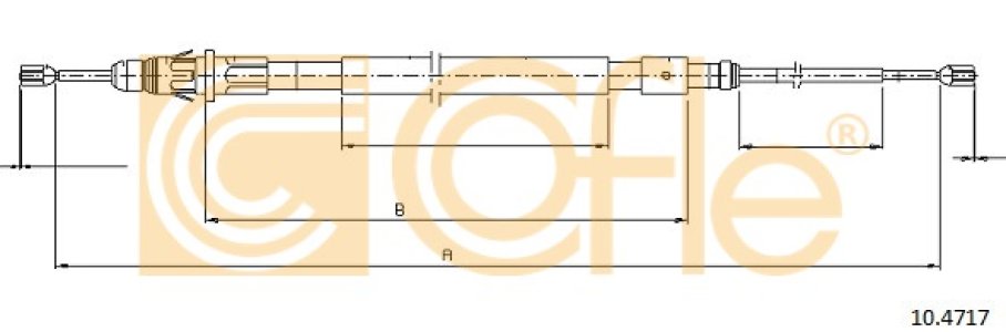 Linka hamulca COFLE 10.4717 4745W4