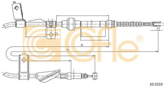 Linka hamulca COFLE 10.5233 SPB100720