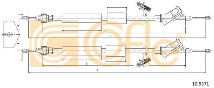 Linka hamulca COFLE 10.5371 1492822
