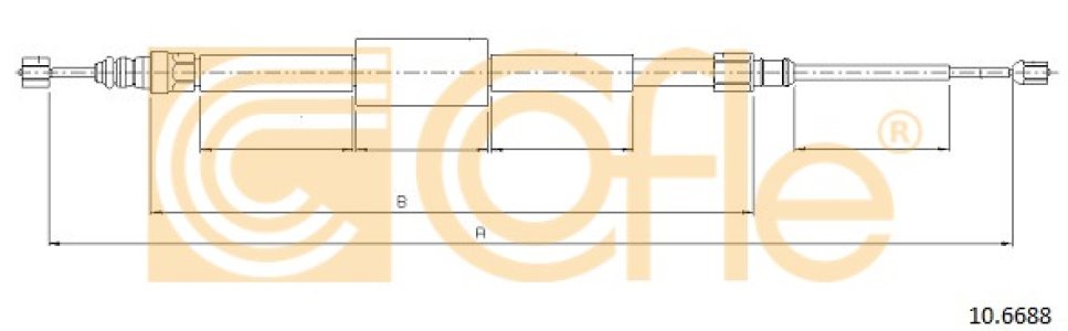 Linka hamulca COFLE 10.6688 8200247042