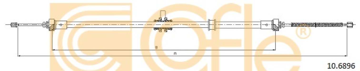 Linka hamulca COFLE 10.6896 364007537R