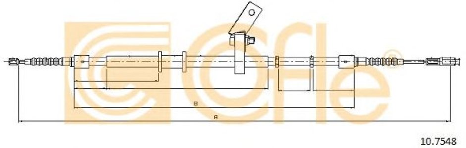 Linka hamulca COFLE 10.7548 8A0609701A