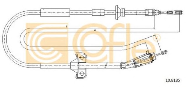 Linka hamulca COFLE 10.8185 9434192