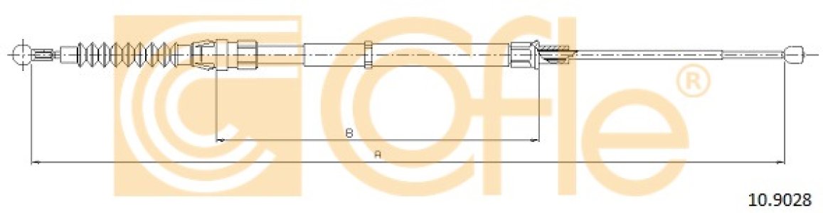 Linka hamulca COFLE 10.9028 5Q0609721AT