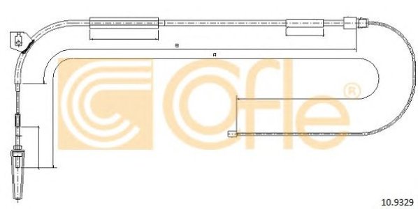 Linka hamulca COFLE 10.9329 1684202085