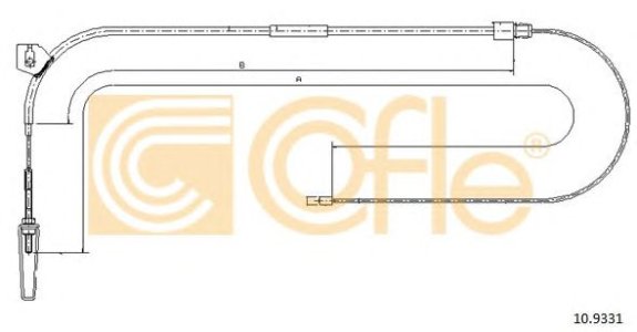 Linka hamulca COFLE 10.9331 4144200185