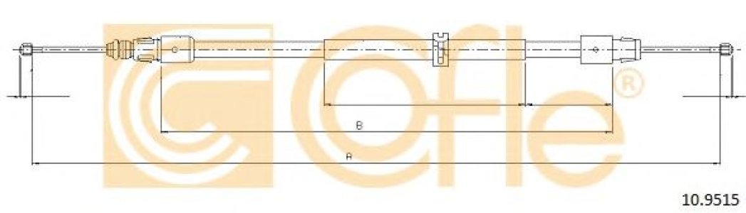 Linka hamulca COFLE 10.9515 1644200385