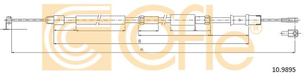 Linka hamulca COFLE 10.9895 9064202985