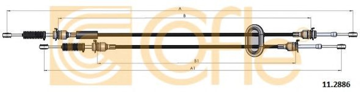 Linka zmiany biegów COFLE 11.2886 7701470938