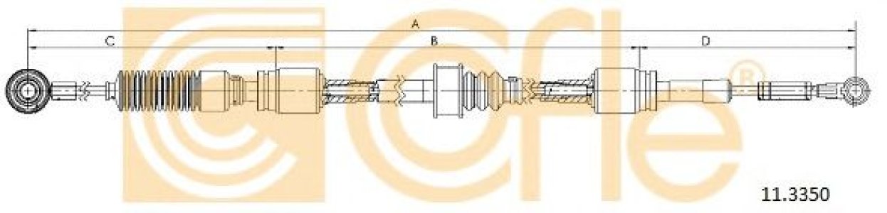 Linka zmiany biegów COFLE 11.3350 2680191