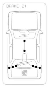 Linka hamulca COFLE 11.5462 1534504